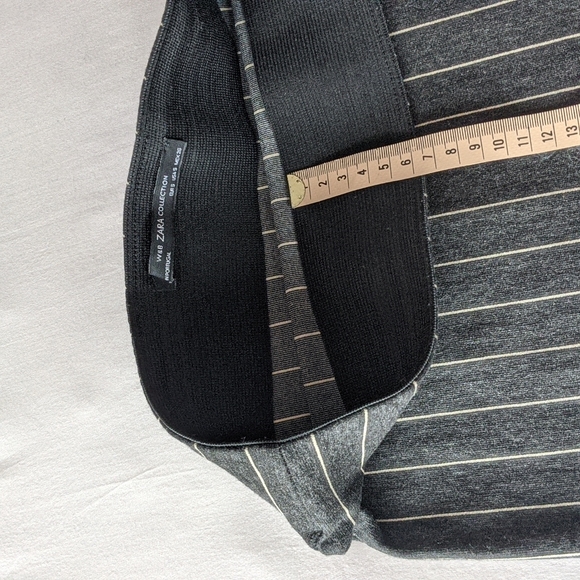 Zara Pinstripe Peplum Mini Skirt - Picture 4 of 6